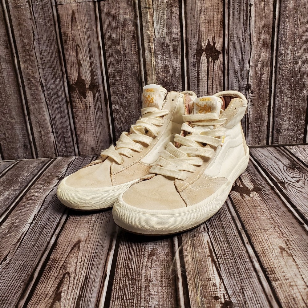 VANS Men's The Lizzie Marshmallow Gum Suede Skateboard Sneakers (508357) size 7